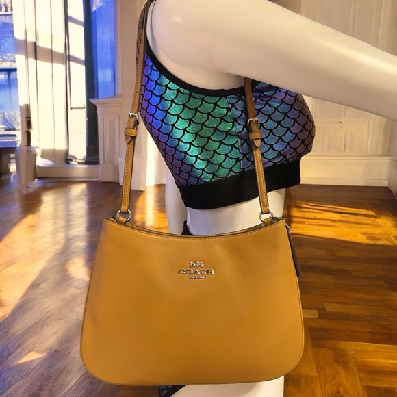 COACH Smooth Leather Light Saddle 10”x 7” Shoulder Bag C0952 - Picture 3 of 9